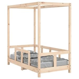 vidaXL Giroletto per Bambini 70x140 cm in Legno Massello di Pino