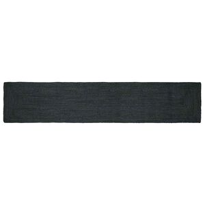vidaXL Tappeto da Area Grigio Scuro 80 x 400 cm Juta