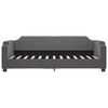vidaXL Divano Letto con Materasso Grigio Scuro 90x200 cm in Tessuto