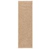 vidaXL Tappeto ZIZUR Beige 200x200 cm Aspetto Iuta Interni ed Esterni