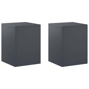 vidaXL Supporto per piante 2 pcs Antracite 30 x 30 x 40 cm