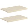 vidaXL Soglie per finestre 2 pz Bianco 70 x 30 x 2 cm