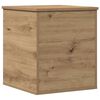 vidaXL Scatola di Stoccaggio Rovere artigianale 40 x 42 x 46 cm