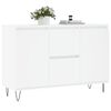 vidaXL Credenza Bianca 101,5x35x70 cm in Legno Multistrato