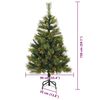 vidaXL Albero di Natale artificiale pieghevole con coni Verde 150 cm