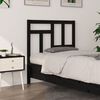 vidaXL Testiera per Letto Nera 95,5x4x100 cm in Legno Massello di Pino