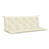 vidaXL Cuscini Panca Giardino 2pz Bianco Crema 150x50x7 Tessuto Oxford