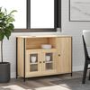 vidaXL Credenza Rovere Sonoma 100x35x75 cm in Legno Multistrato