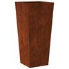 vidaXL Fioriere da Giardino 2 pz 35x35x75 cm in Acciaio Corten