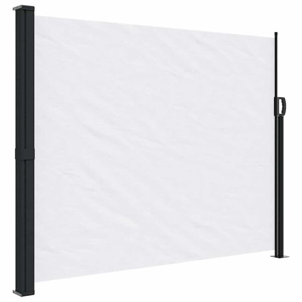 vidaXL Tenda da Sole Laterale Retrattile Bianco 160x500 cm