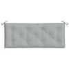 vidaXL Cuscini Panca Giardino 2pz Grigio Chiaro Mélange 120x50x7cm