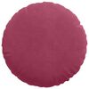 vidaXL Cuscini per Seduta 2 pcs Rosso Vino &Oslash; 40 x 13 cm Velluto