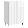 vidaXL Credenza Bianco Lucido 66 x 34,5 x 92 cm Legno ingegnerizzato