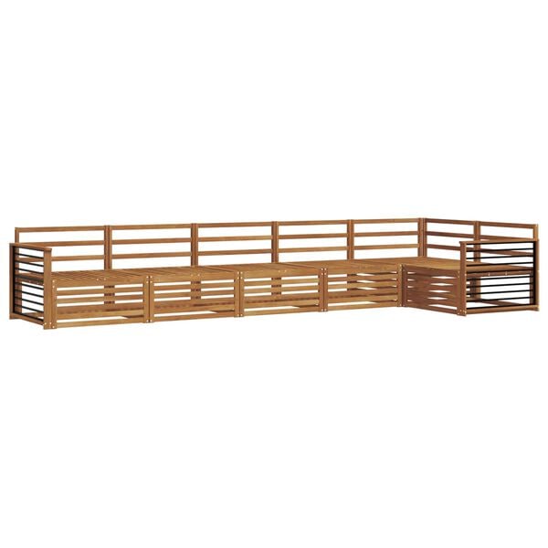 vidaXL Set di divani da esterno 6 pcs Naturale