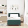 vidaXL Letto a molle con materasso Verde scuro 90 x 190 cm Velluto