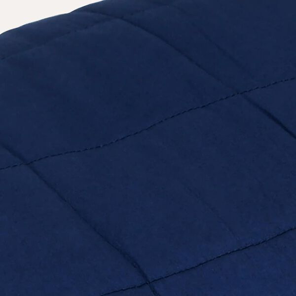 vidaXL Coperta Ponderata Blu 200x200 cm 13 kg Tessuto