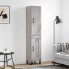 vidaXL Credenza Grigio Sonoma 34,5x34x180 cm in Legno Multistrato