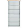 vidaXL Libreria a 6 Ripiani 80x22,5x170 cm in Massello di Rovere