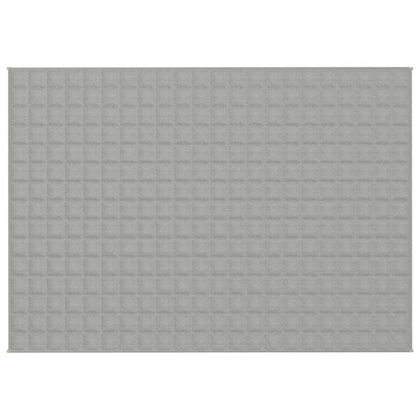 vidaXL Coperta Ponderata Grigia 155x220 cm 7 kg Tessuto