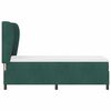 vidaXL Letto a molle con materasso Verde Scuro 200 x 80 cm Poliestere