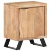 vidaXL Comodino 40x30x50 cm in Legno Massello di Acacia con Bordi Vivi