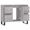 vidaXL Mobile da Bagno Grigio Sonoma 80x33x60 cm in Legno Multistrato