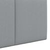 vidaXL Testata appesa Rigato Grigio chiaro 210 x 55 x 5 cm Tessuto