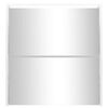vidaXL Scarpiera con Specchio a 2 Livelli Bianco lucido 63x17x67 cm