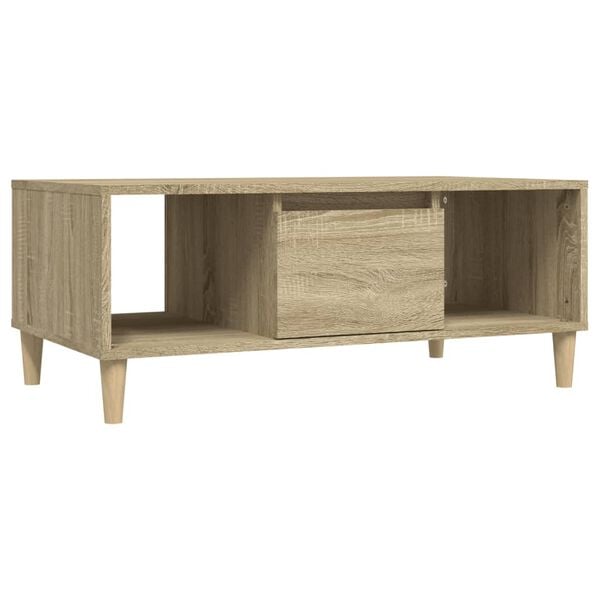 vidaXL Tavolino Salotto Rovere Sonoma 90x50x36,5 cm Legno Multistrato
