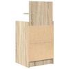 vidaXL Comodini con 2 Cassetti 2 pz Rovere Sonoma 38x34x80 cm
