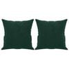 vidaXL Divano a 2 Posti con Cuscini Verde Scuro 140 cm in Velluto