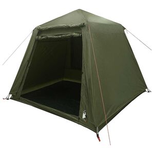 vidaXL Tenda da Pesca 4 Persone Verde Oliva a Rilascio Rapido