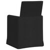 vidaXL Sedie da pranzo 2 pcs Nero 57 x 67 x 95 cm Tessuto