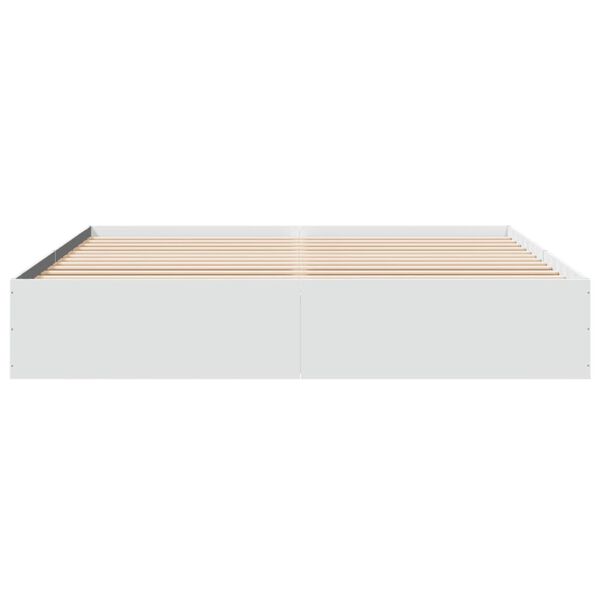 vidaXL Giroletto Bianco 200x200 cm in Legno Multistrato