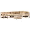 vidaXL Set Salotto Giardino 7 pz Cuscini Antracite Legno Massello Pino