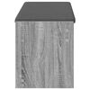vidaXL Panca per ingresso con cuscino Sonoma grigia 103 x 38 x 45 cm