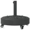 vidaXL Base per Ombrellone con Ruote per Pali &Oslash;38/48 mm 27 kg Rotonda