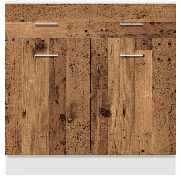 vidaXL Cassettiera &ldquo;Lyon&rdquo; Legno Antico 80x46x81,5 cm