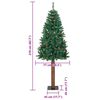 vidaXL Albero di Natale snodato con 300 LED con supporto Verde 210 cm