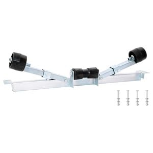 vidaXL Supporto Inferiore per Rimorchio Barca 90,5 x 12 x 32 cm
