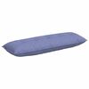 vidaXL Cuscino per Schiena Blu jeans 140 x 19 x 50 cm Tessuto
