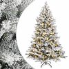 vidaXL Albero di Natale Artificiale con Rami Pieghevoli 150 cm 150 LED