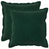vidaXL Federa 2 pcs HOUTEN Verde Scuro 40 x 40 cm Velluto