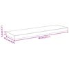 vidaXL Scaffale a Parete Grigio 80x23,5x3,8 cm in MDF