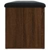 vidaXL Panca Portaoggetti Rovere Marrone 102x42x45cm Legno Multistrato