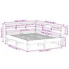 vidaXL Letto Libreria senza Materasso Bianco 150x200 cm Legno di Pino