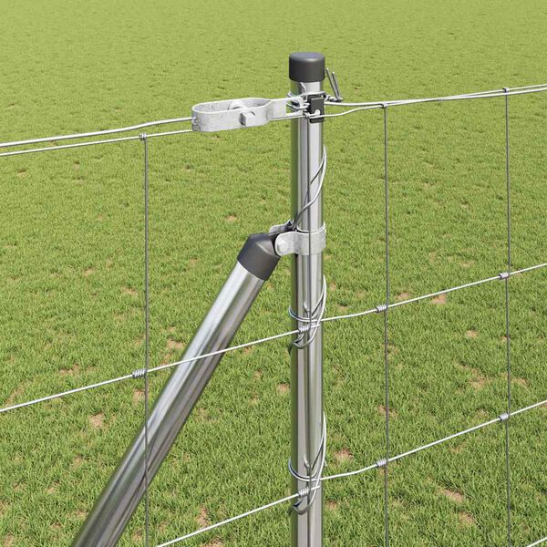 vidaXL Palo della recinzione Zincato 25 x 1,6 m Acciaio