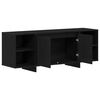 vidaXL Mobile TV Rovere Nero 120 x 30 x 40,5 cm Legno multistrato