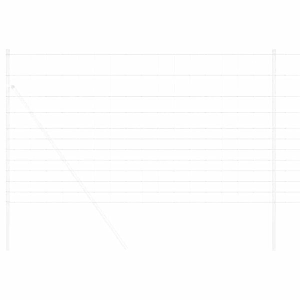 vidaXL Recinzione da campo Argento 25 x 1,4 m Acciaio zincato
