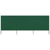 vidaXL Paravento a 3 Pannelli in Tessuto 400x120cm Verde